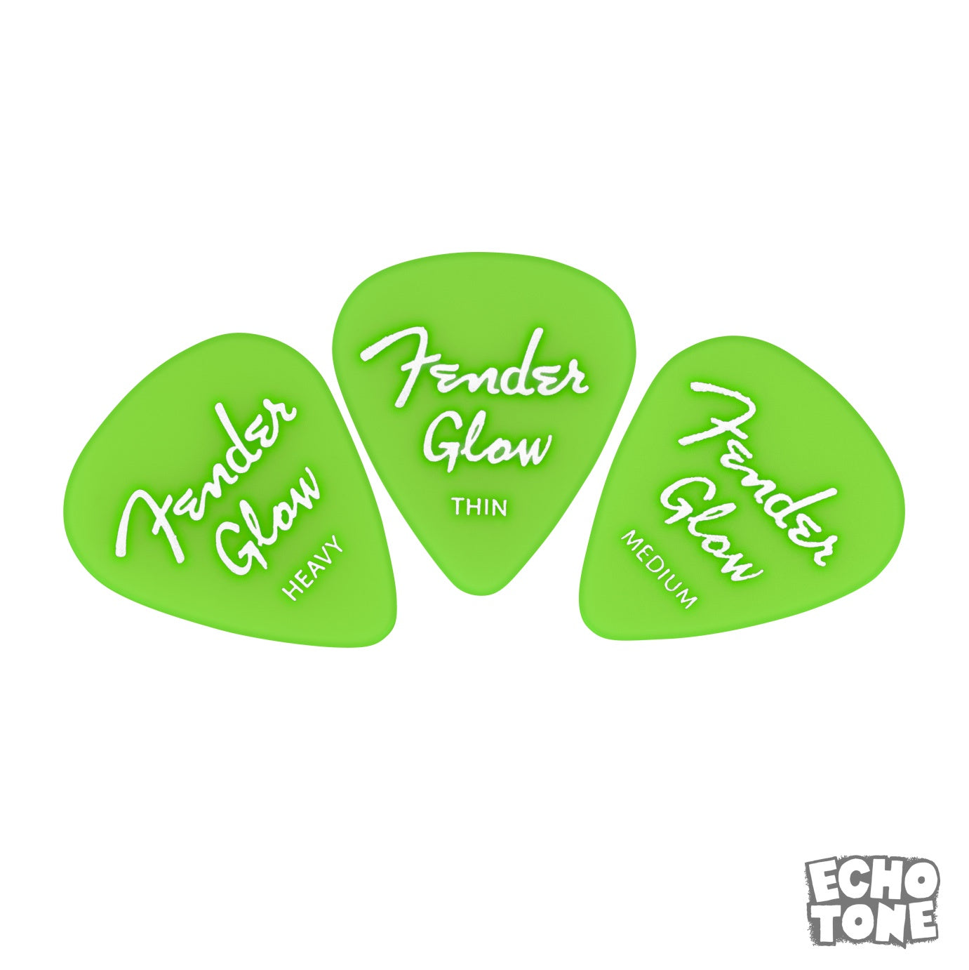 Fender Glow in the Dark Pick Player Pack (12, Assorted Gauges)
