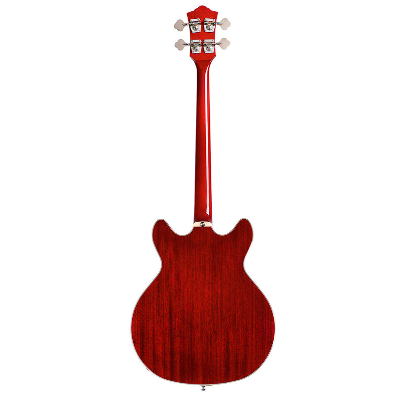 Guild Starfire I Electric Bass (Short Scale, Hollow Body, Cherry Red)