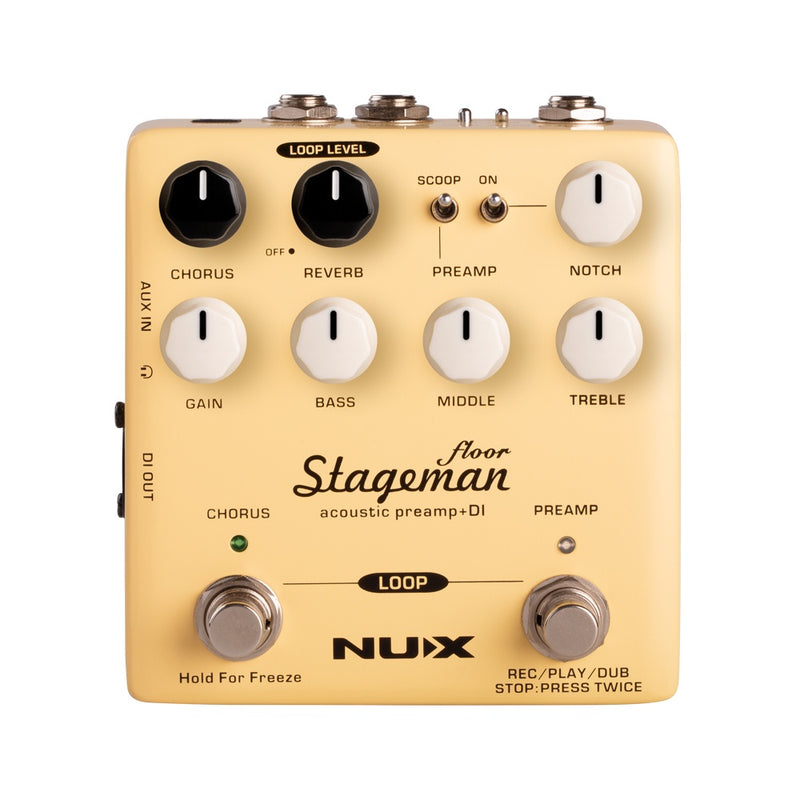 NUX Stageman Floor Acoustic Pre-Amp, Looper & DI (NAP-5)