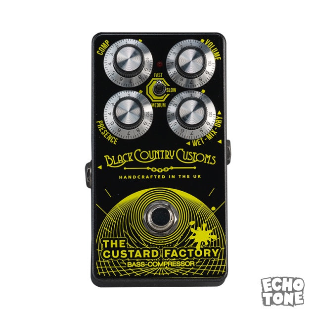 Black Country Customs 'The Custard Factory' Bass Compressor Pedal (Made in UK)