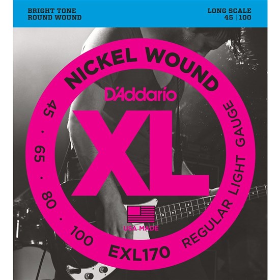 D'Addario XL Nickel Wound Bass Guitar Strings