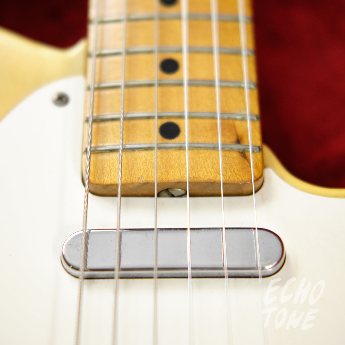 1955 Fender Telecaster (White-guard, Flat-pole Pickup, OHSC)