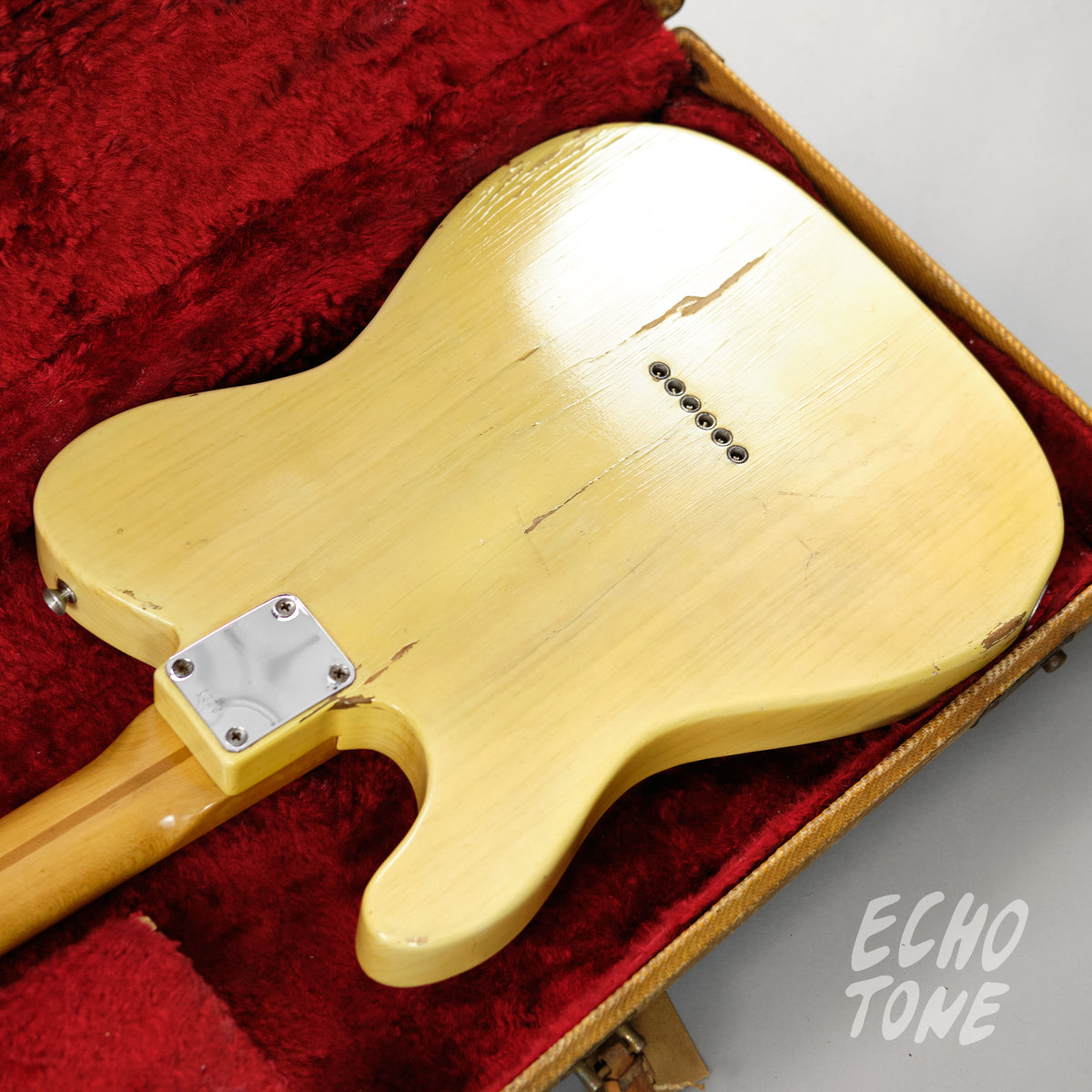 1955 Fender Telecaster (White-guard, Flat-pole Pickup, OHSC)