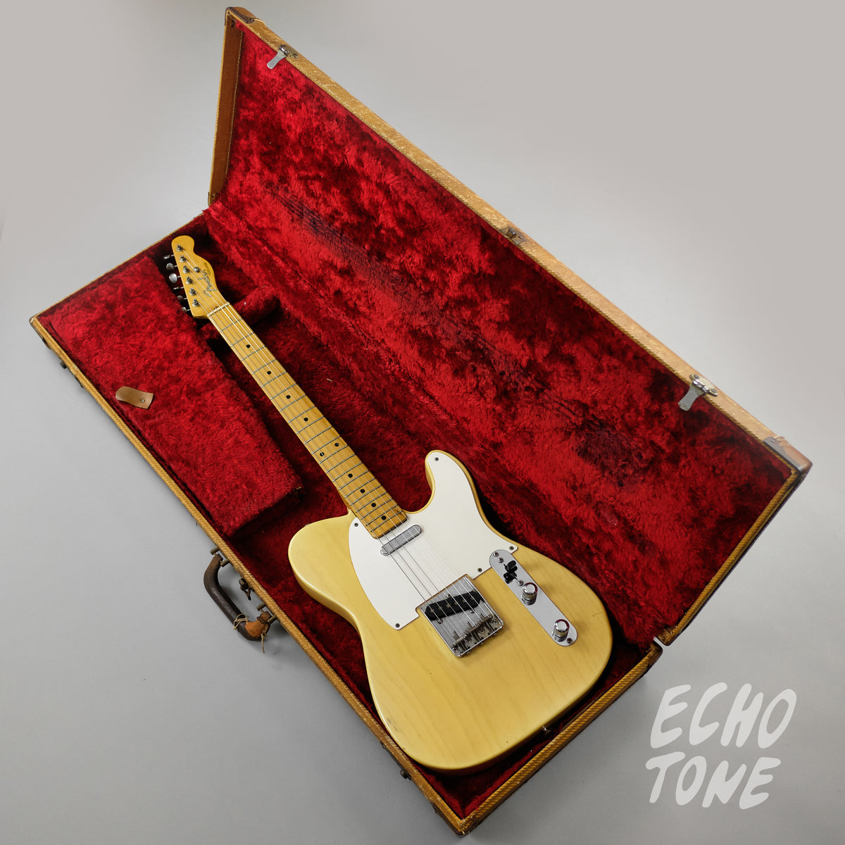 1955 Fender Telecaster (White-guard, Flat-pole Pickup, OHSC)