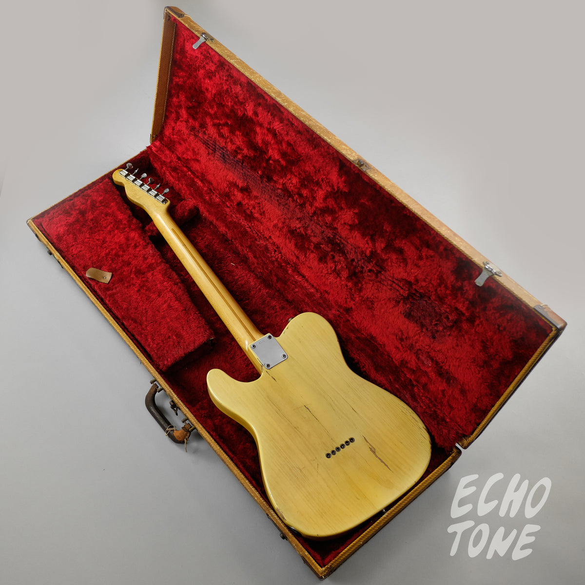 1955 Fender Telecaster (White-guard, Flat-pole Pickup, OHSC)