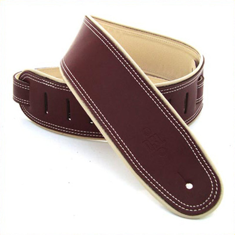 DSL Rolled Edge Leather Guitar Strap