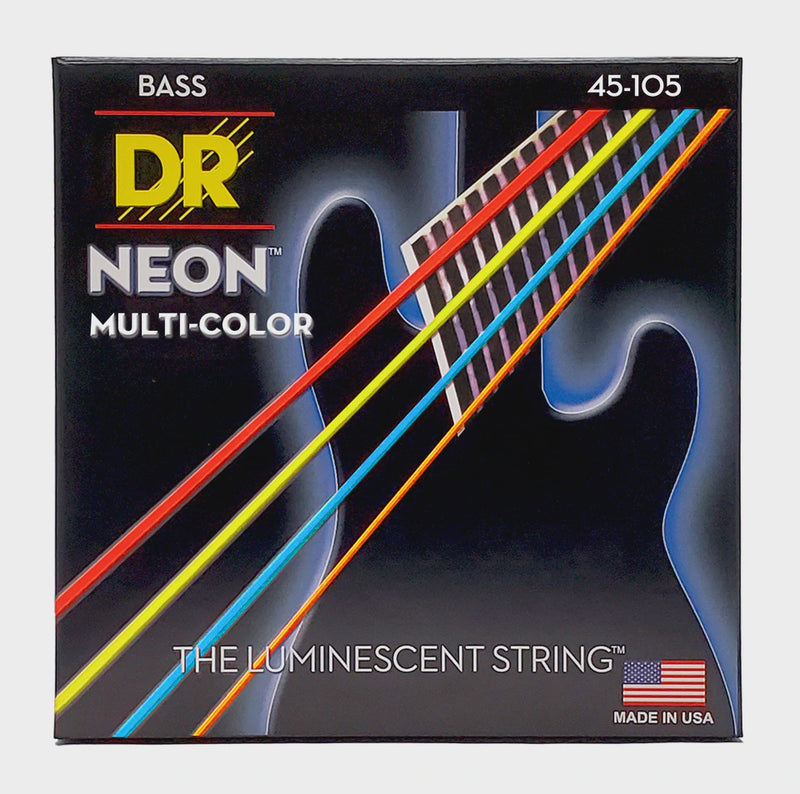 DR Neon Multi Colour 45-105 Bass Strings