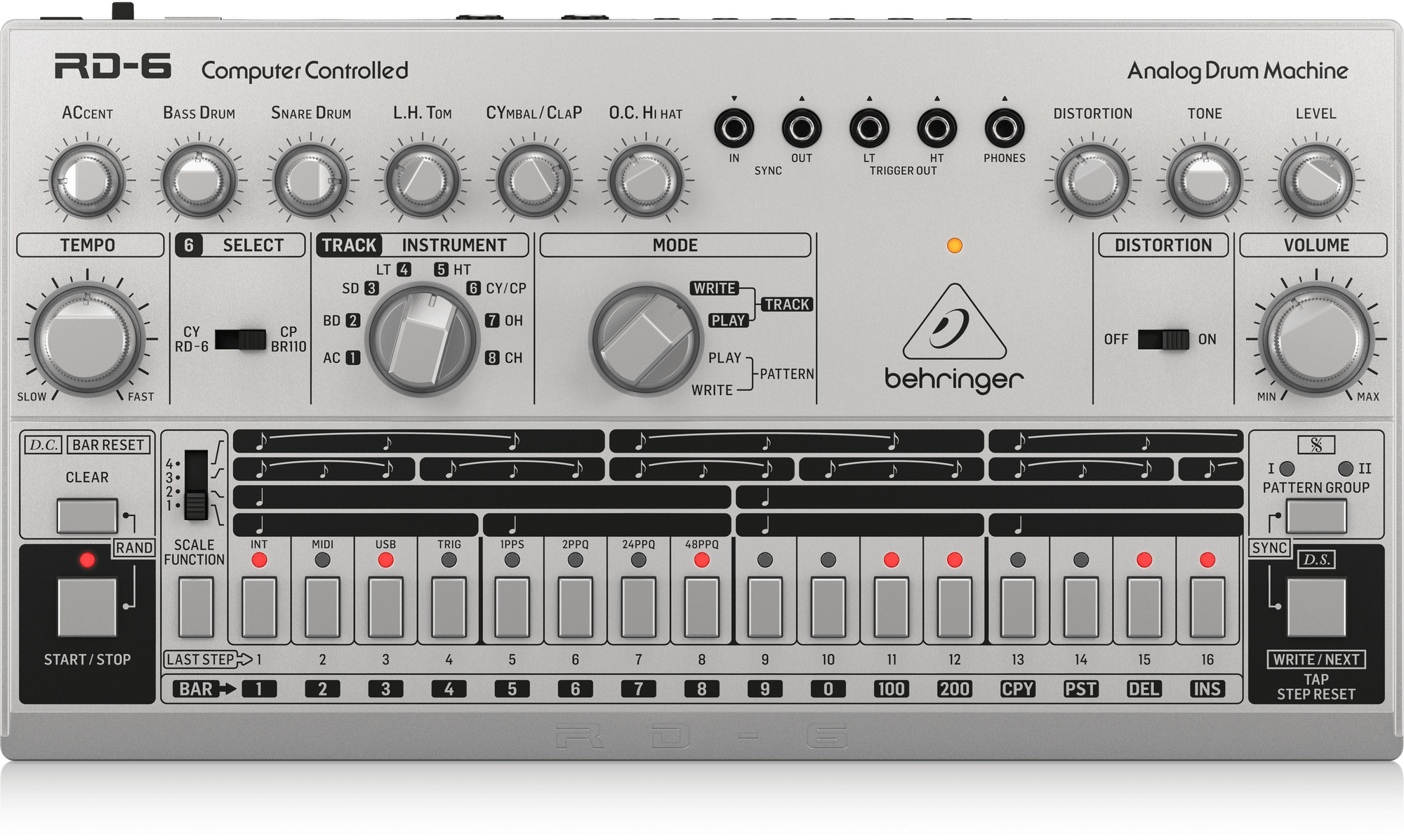 Behringer RD6 SR Analog Drum Machine