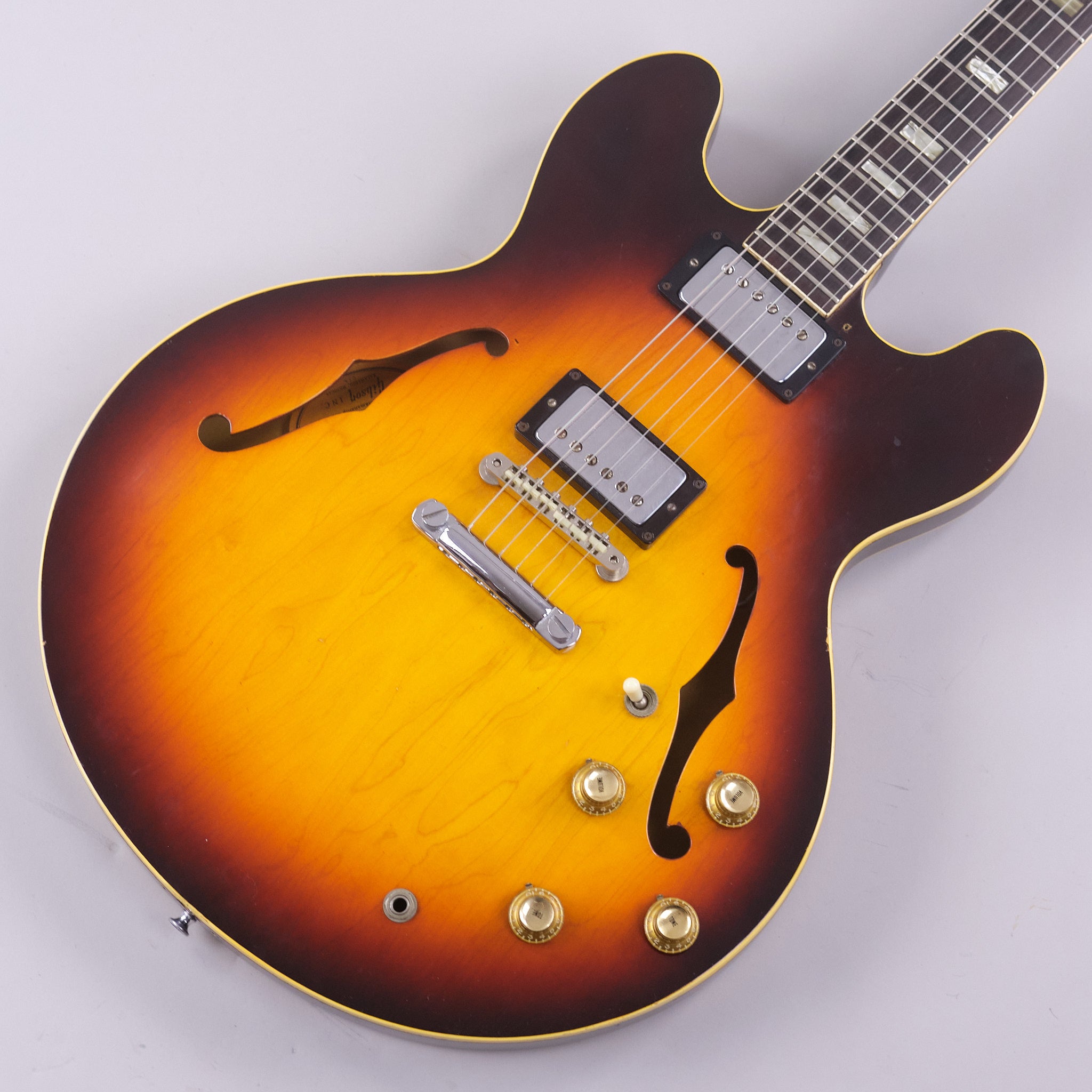 1965 Gibson ES-335TD (Wide Nut, Sunburst, Stoptail Conversion, Lifton 'Brown' Case, Case Candy)