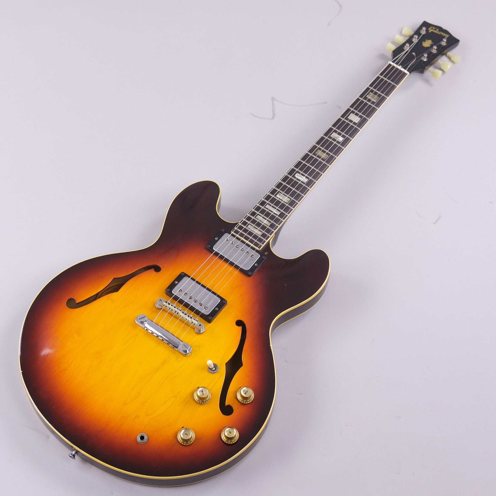 1965 Gibson ES-335TD (Wide Nut, Sunburst, Stoptail Conversion, Lifton 'Brown' Case, Case Candy)