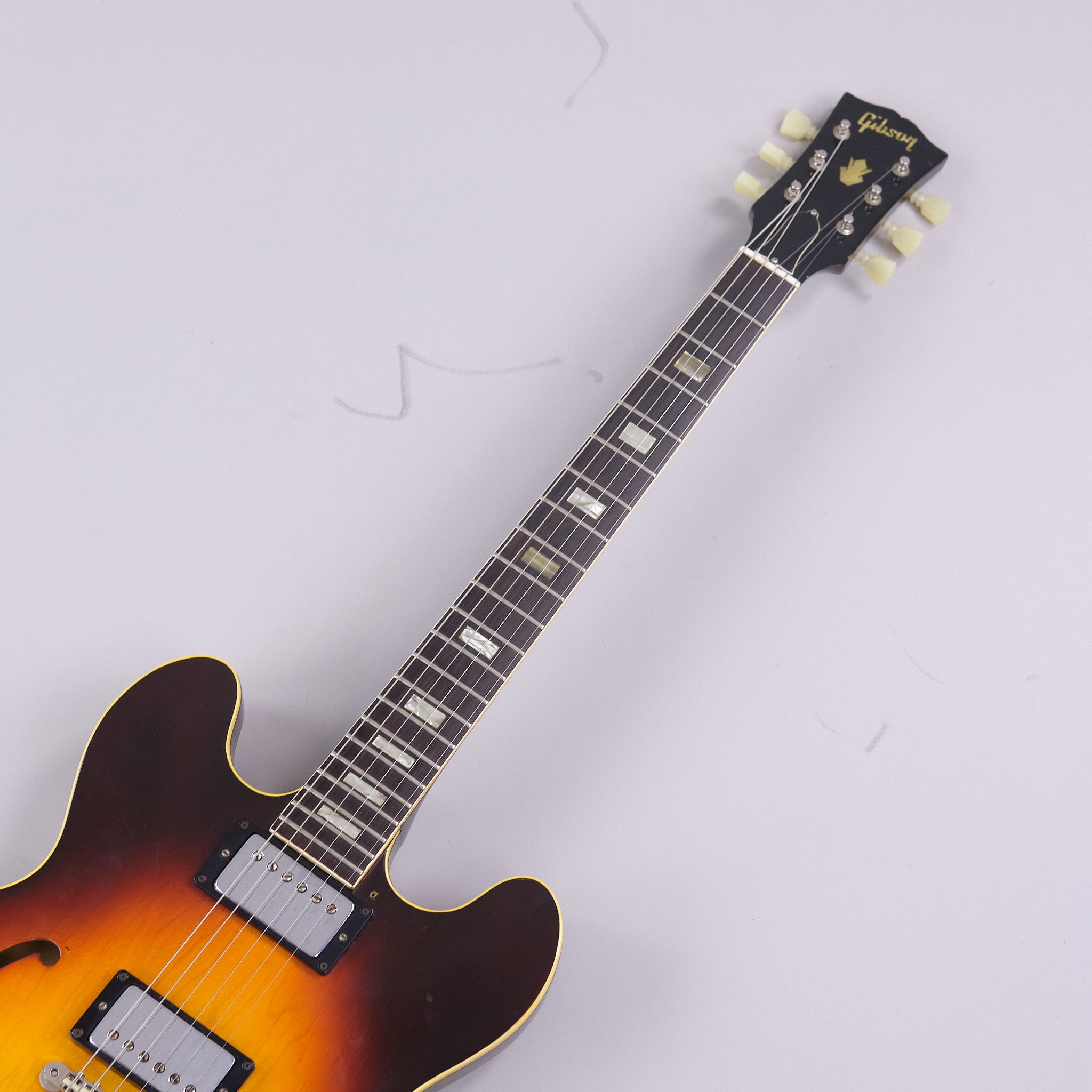 1965 Gibson ES-335TD (Wide Nut, Sunburst, Stoptail Conversion, Lifton 'Brown' Case, Case Candy)