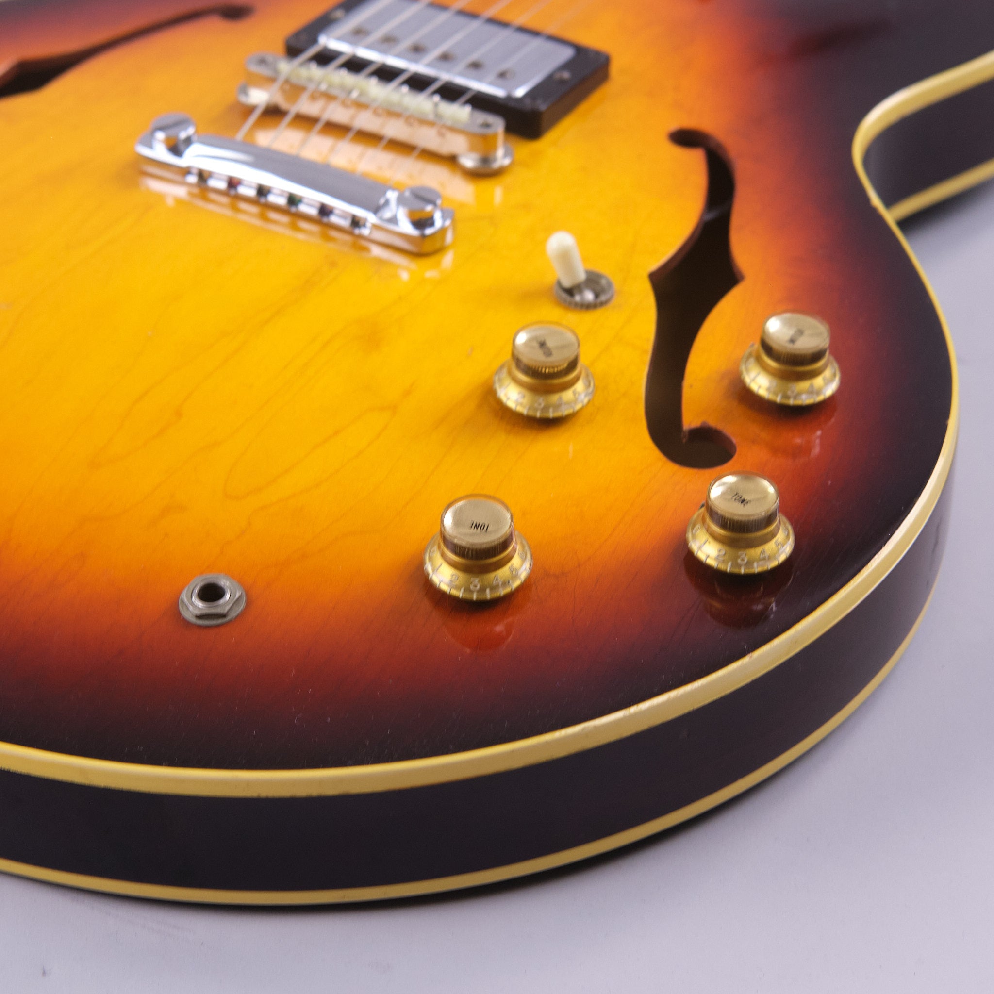 1965 Gibson ES-335TD (Wide Nut, Sunburst, Stoptail Conversion, Lifton 'Brown' Case, Case Candy)