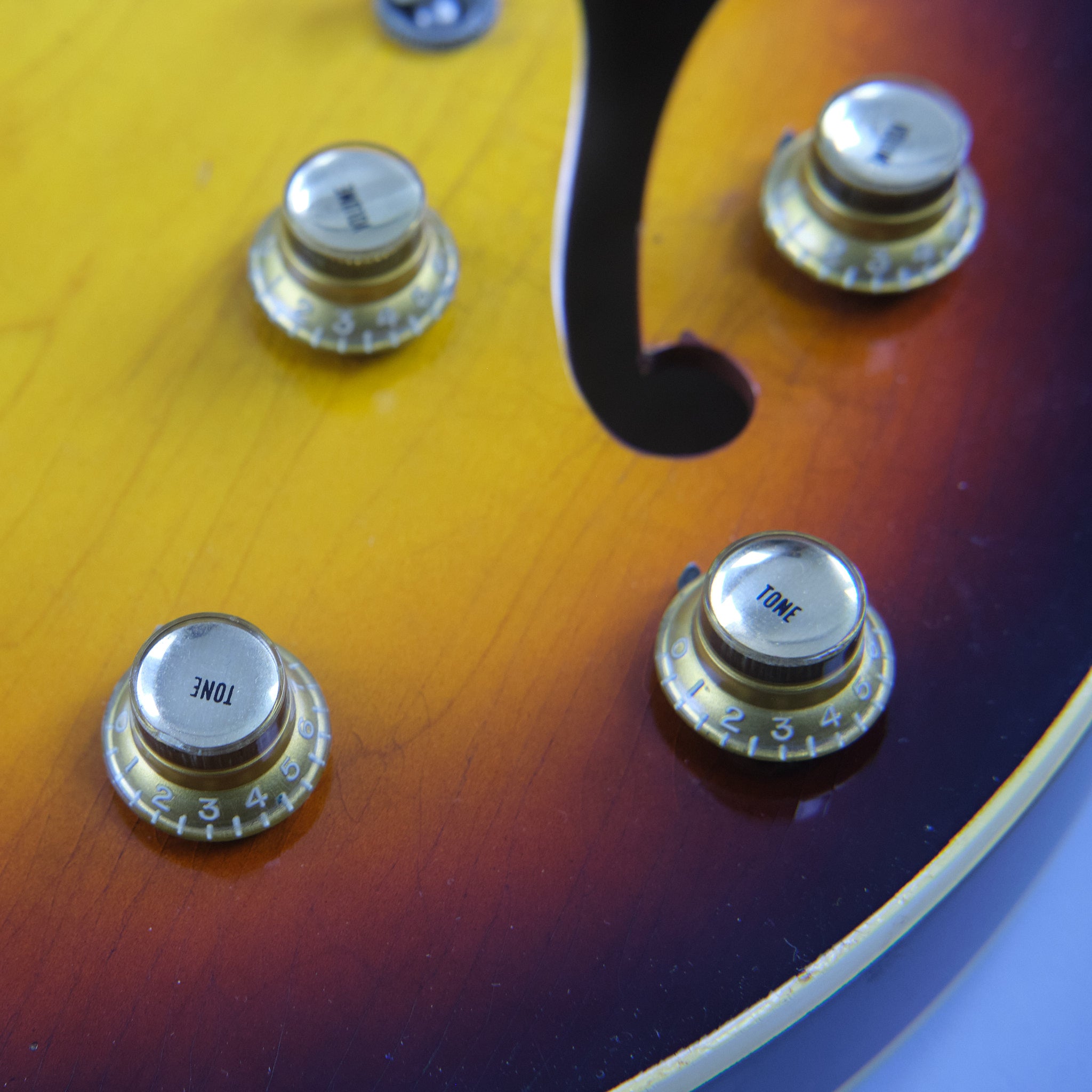 1965 Gibson ES-335TD (Wide Nut, Sunburst, Stoptail Conversion, Lifton 'Brown' Case, Case Candy)