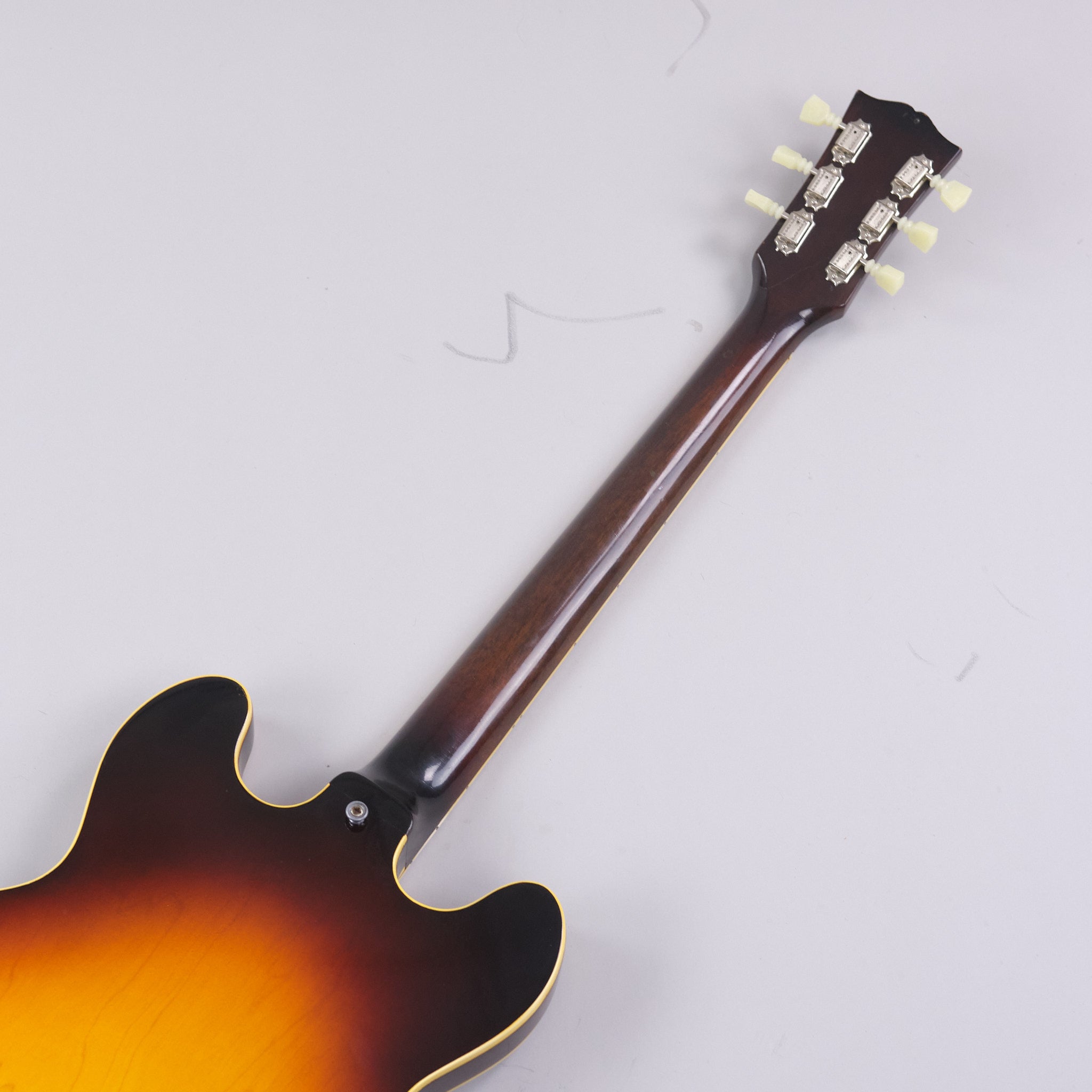 1965 Gibson ES-335TD (Wide Nut, Sunburst, Stoptail Conversion, Lifton 'Brown' Case, Case Candy)