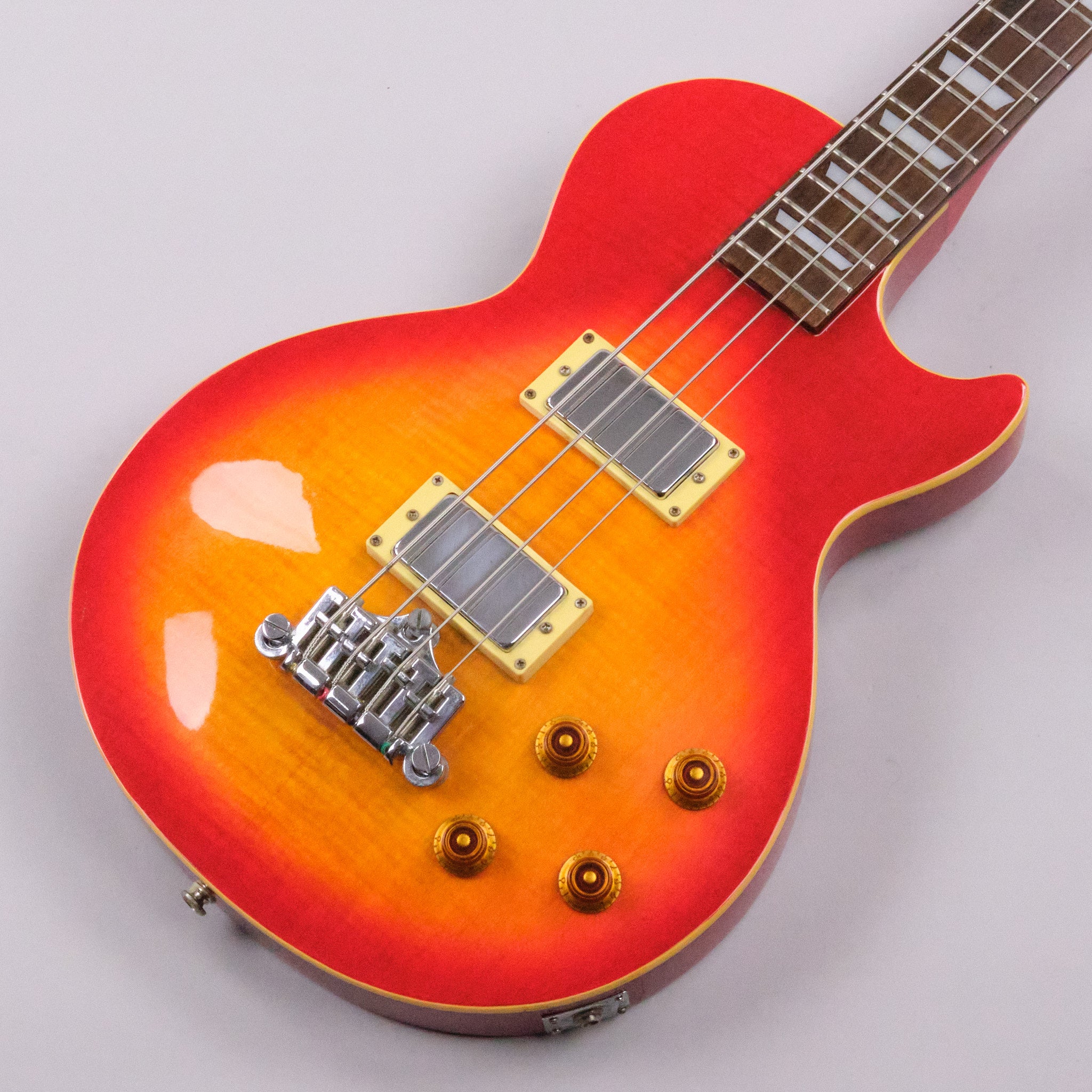 1997 Epiphone Les Paul Deluxe Bass (Made in Korea, Cherry Sunburst) *