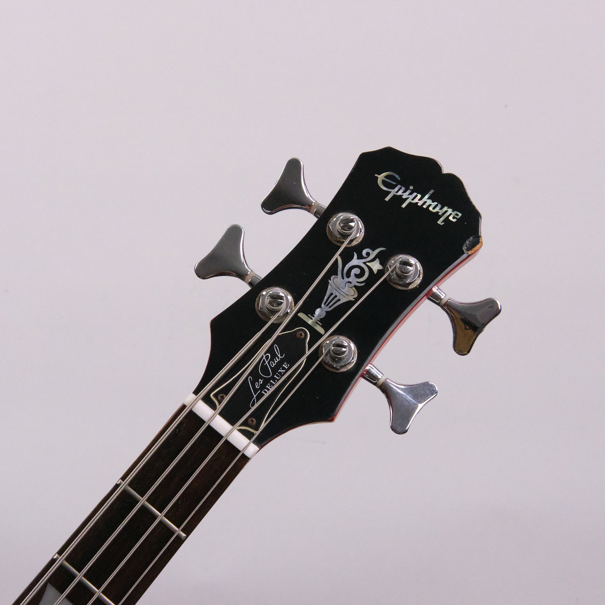 1997 Epiphone Les Paul Deluxe Bass (Made in Korea, Cherry Sunburst) *