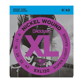 D'Addario XL Nickel Round Wound Electric Guitar Strings