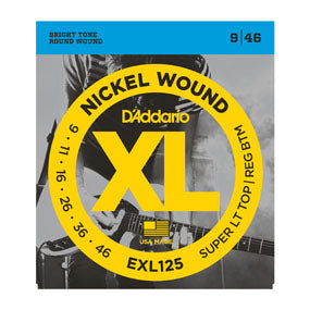 D'Addario XL Nickel Round Wound Electric Guitar Strings
