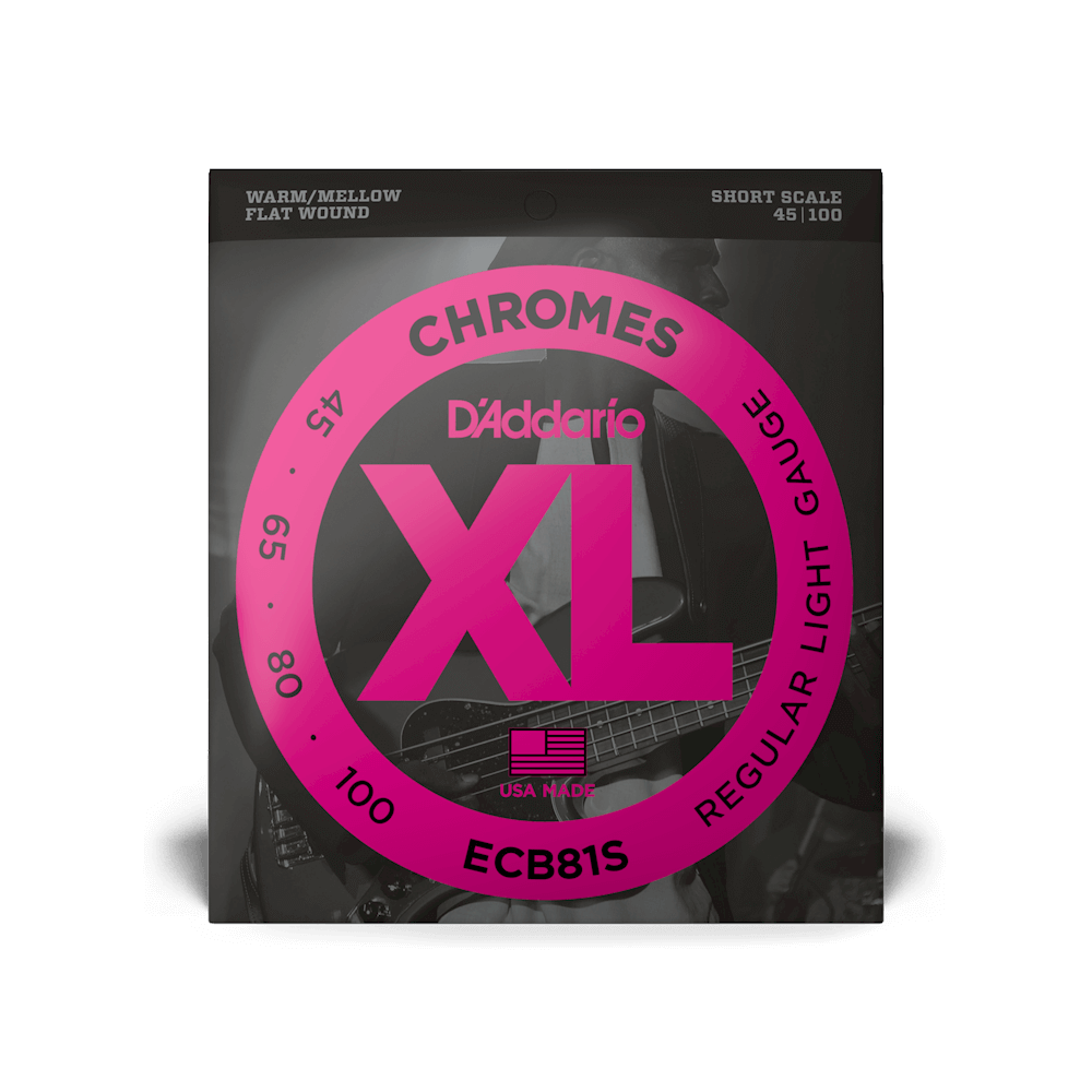 D'Addario XL Chromes Flatwound Bass Strings (Various)