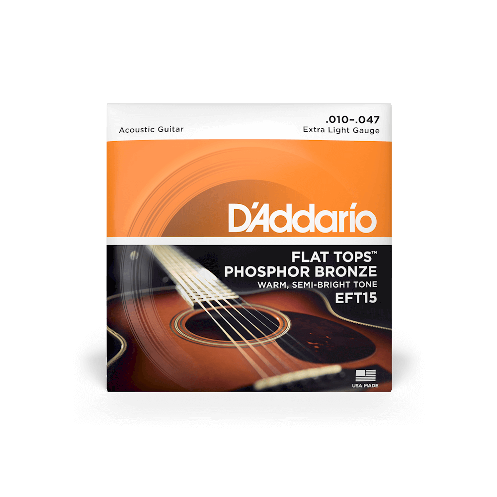 D'Addario Flat Tops Phosphor Bronze Acoustic Strings