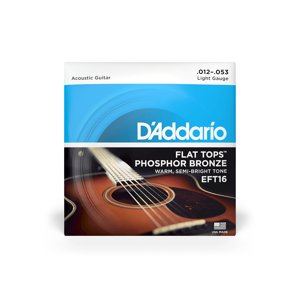 D'Addario Flat Tops Phosphor Bronze Acoustic Strings