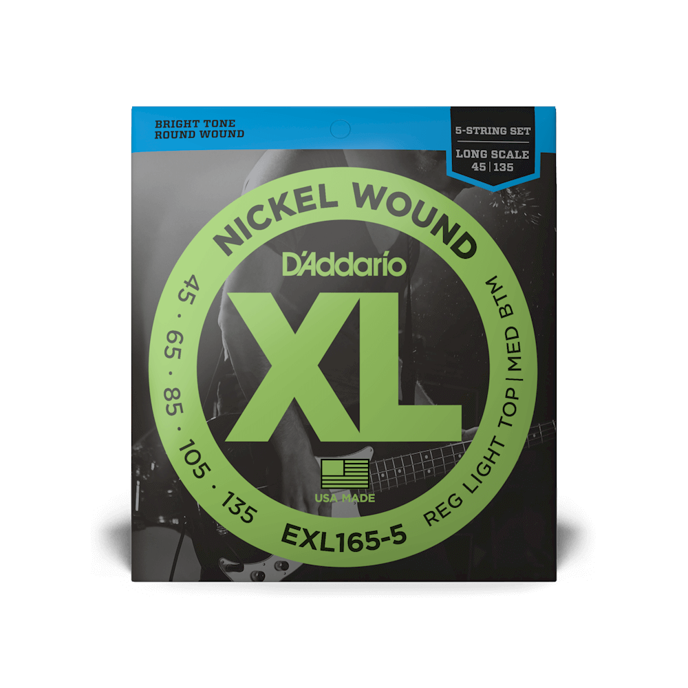 D'Addario XL Nickel Wound Bass Guitar Strings