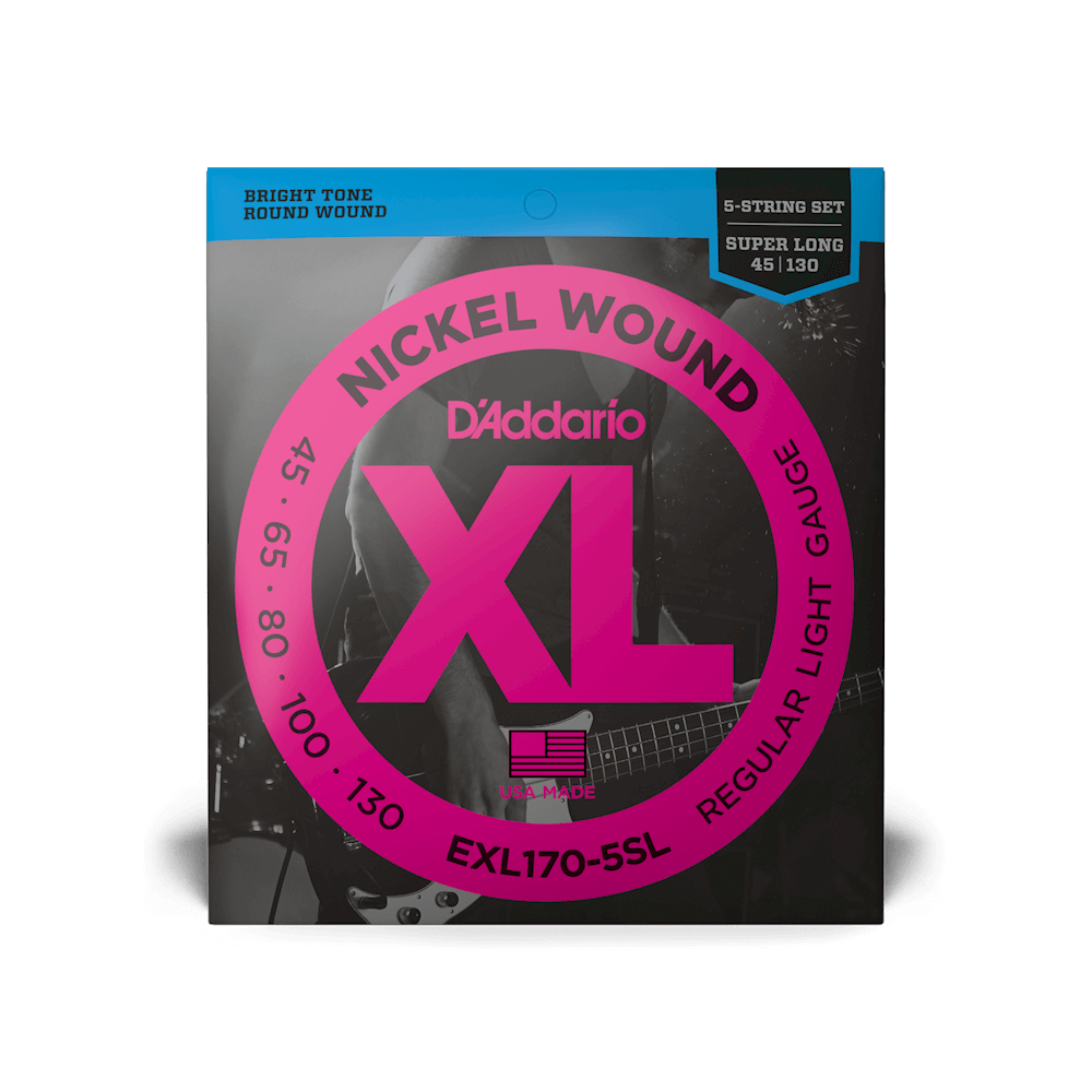 D'Addario XL Nickel Wound Bass Guitar Strings