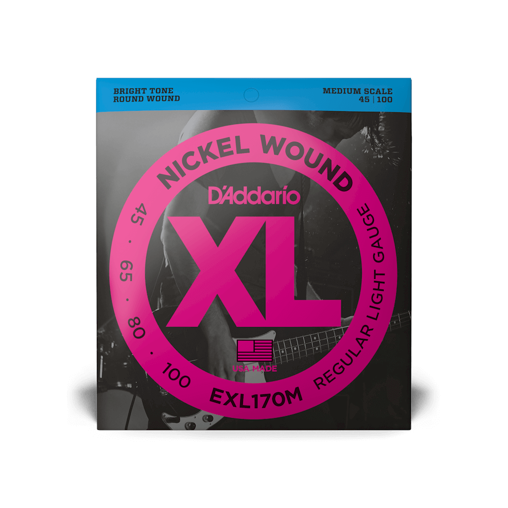D'Addario XL Nickel Wound Bass Guitar Strings
