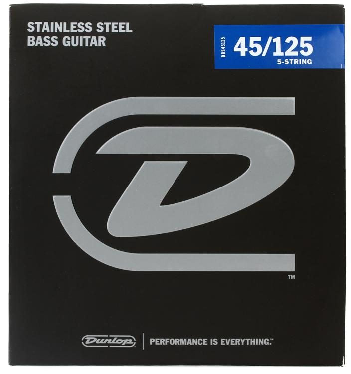 Dunlop 45-125 Stainless Steel Bass 5 String Set