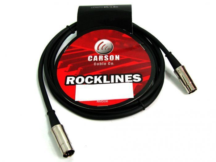 Carson Rocklines 6' Midi Cable (RMD06)