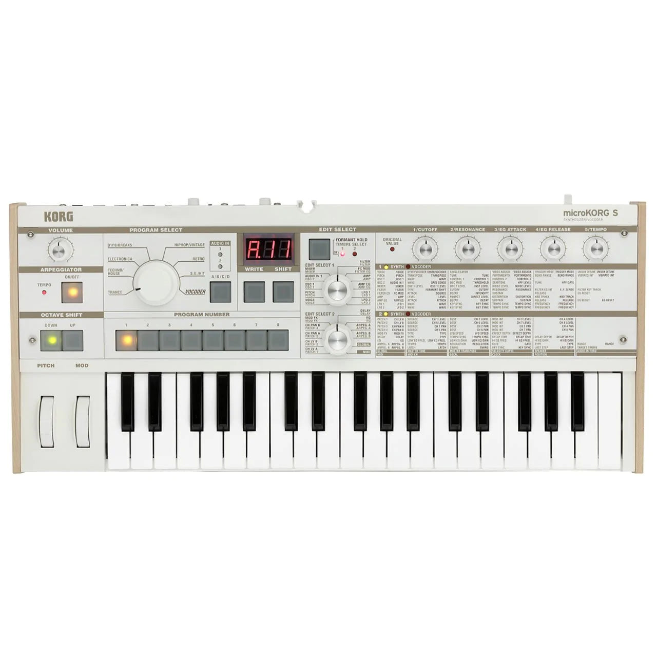 Korg MicroKorg S Analog Modelling Synthesizer & Vocoder