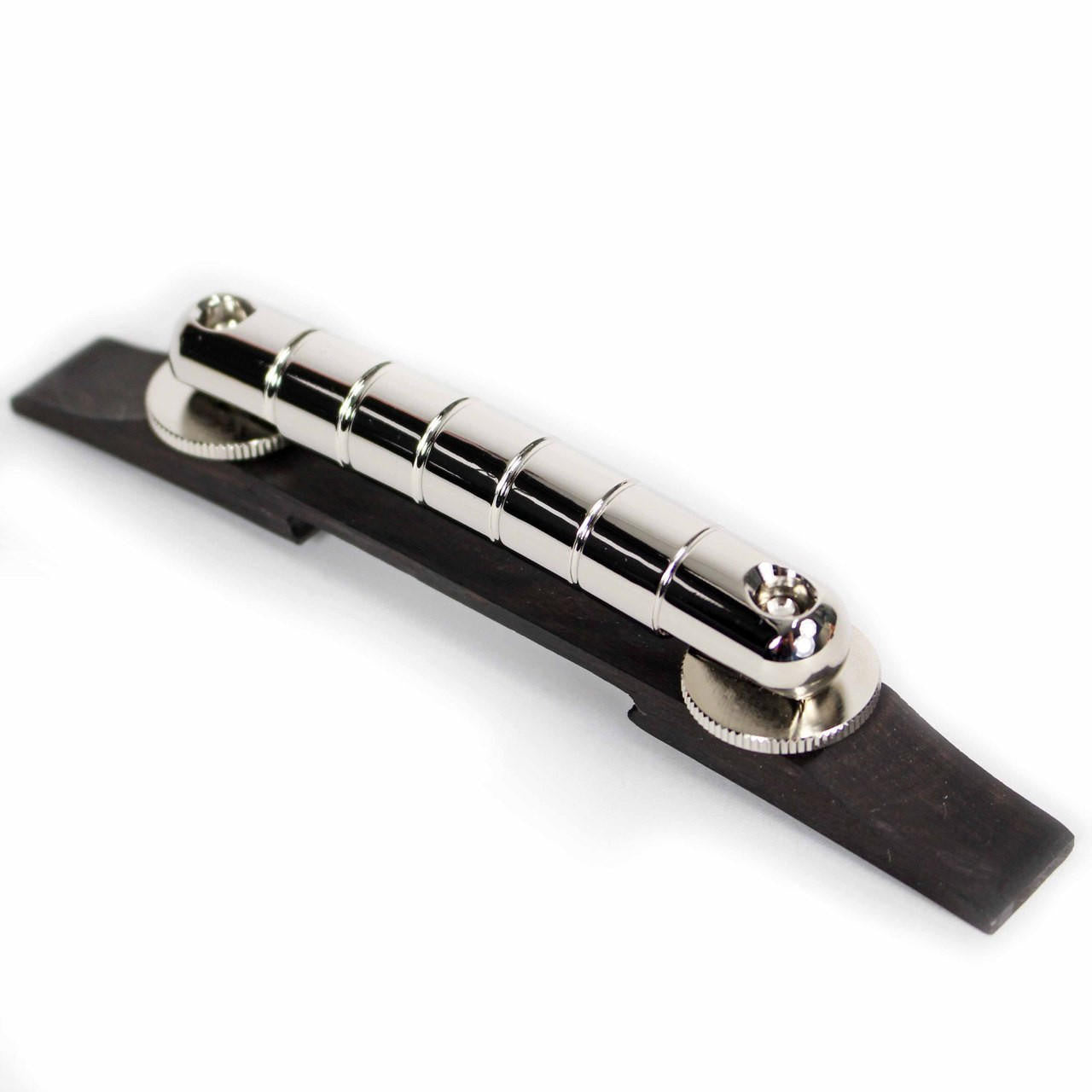 Gretsch Bridge Assembly, "Rocking" Bar (Chrome with Ebony base)