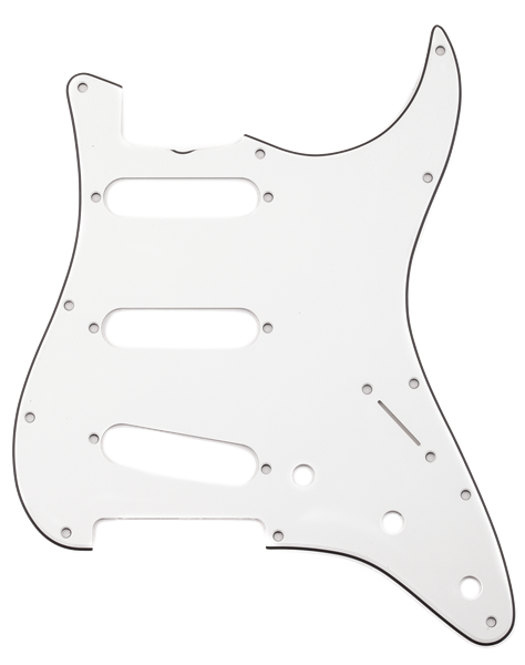 Fender Pure Vintage Pickguard, '65 Stratocaster, 11-Hole Mount, Eggshell, 3-Ply