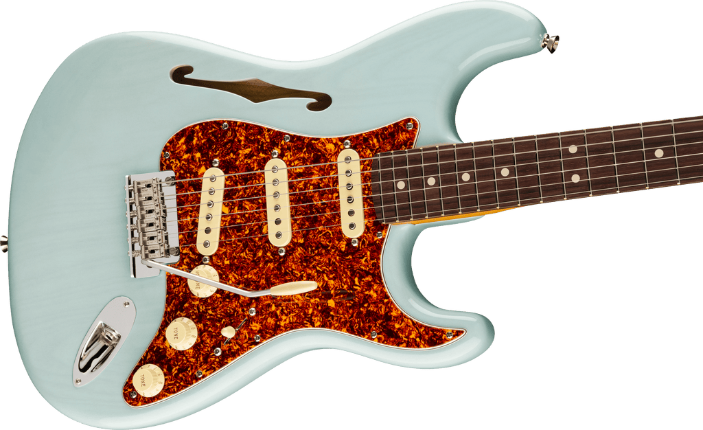 Fender FSR American Professional II Stratocaster Thinline Open Box (Rosewood Fingerboard, Transparent Daphne Blue)