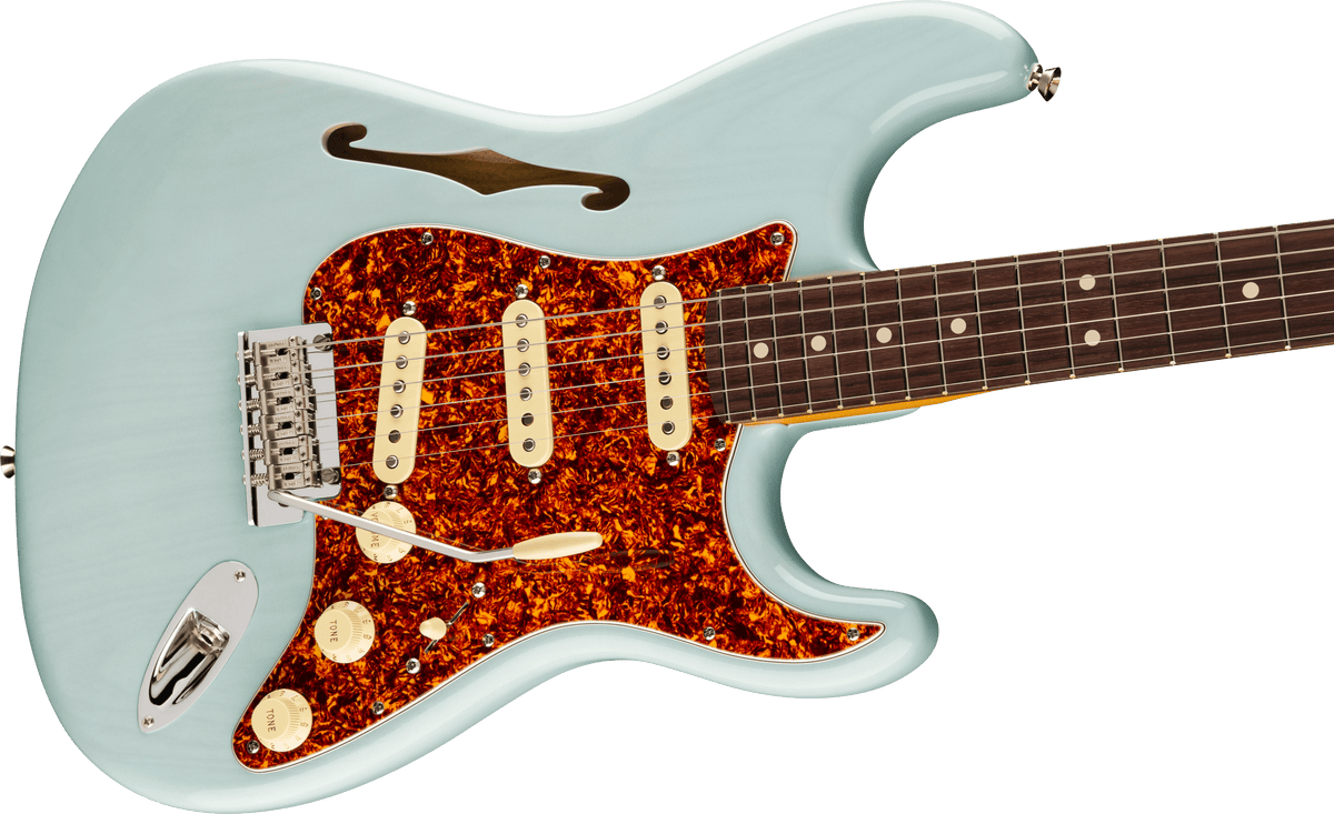 Fender FSR American Professional II Stratocaster Thinline Open Box (Rosewood Fingerboard, Transparent Daphne Blue)