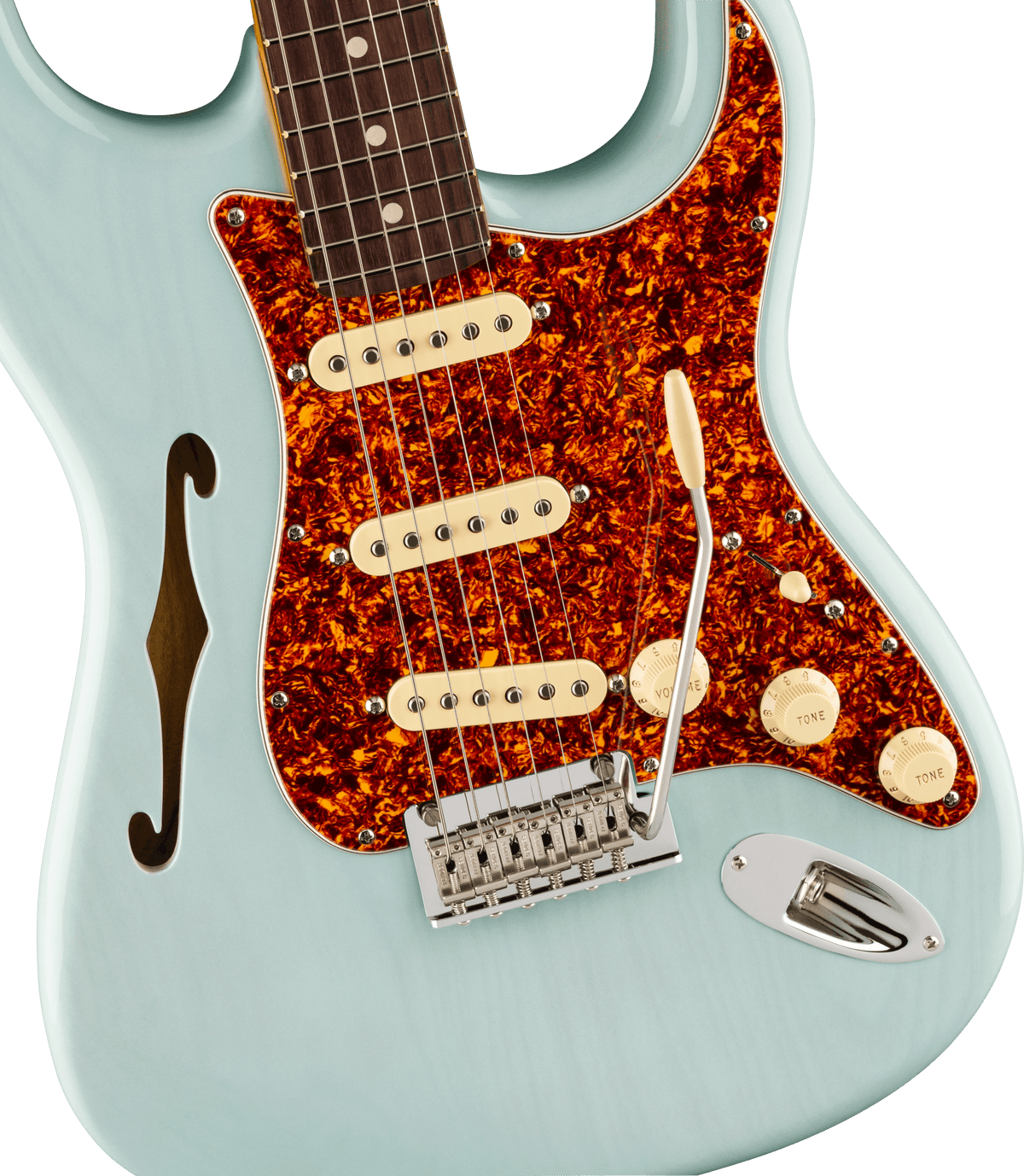 Fender FSR American Professional II Stratocaster Thinline Open Box (Rosewood Fingerboard, Transparent Daphne Blue)