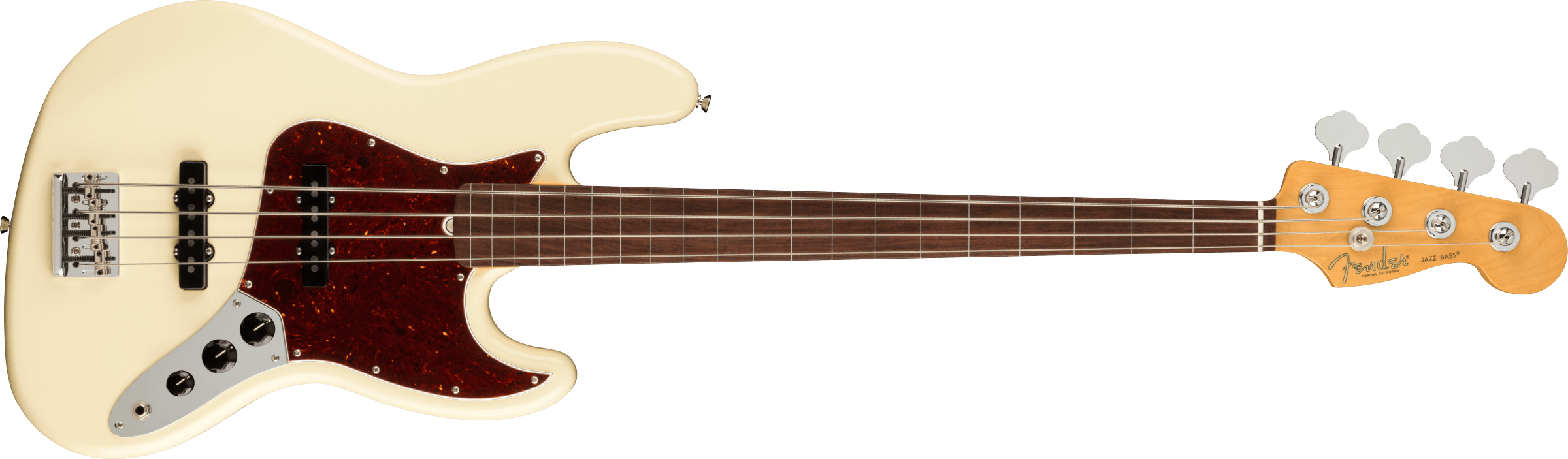 Fender American Professional II Jazz Bass Fretless (Rosewood, Olympic White)