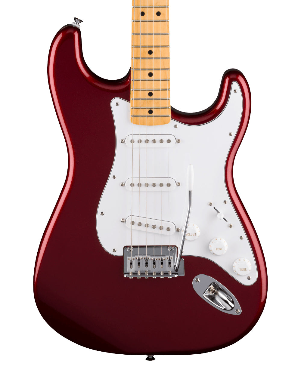 Fender Standard Stratocaster (Maple Fingerboard, White Pickguard, Candy Cola)