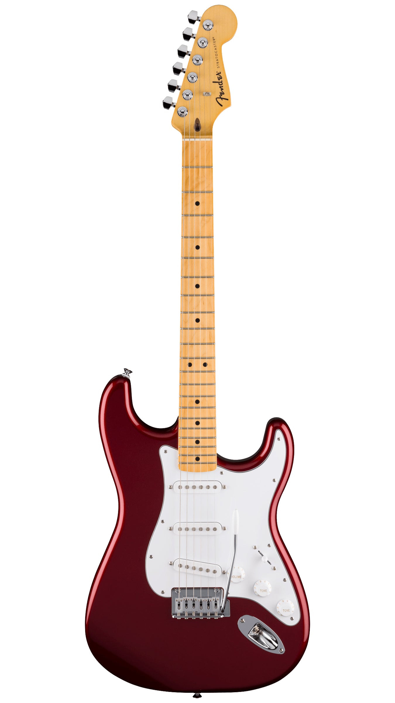 Fender Standard Stratocaster (Maple Fingerboard, White Pickguard, Candy Cola)