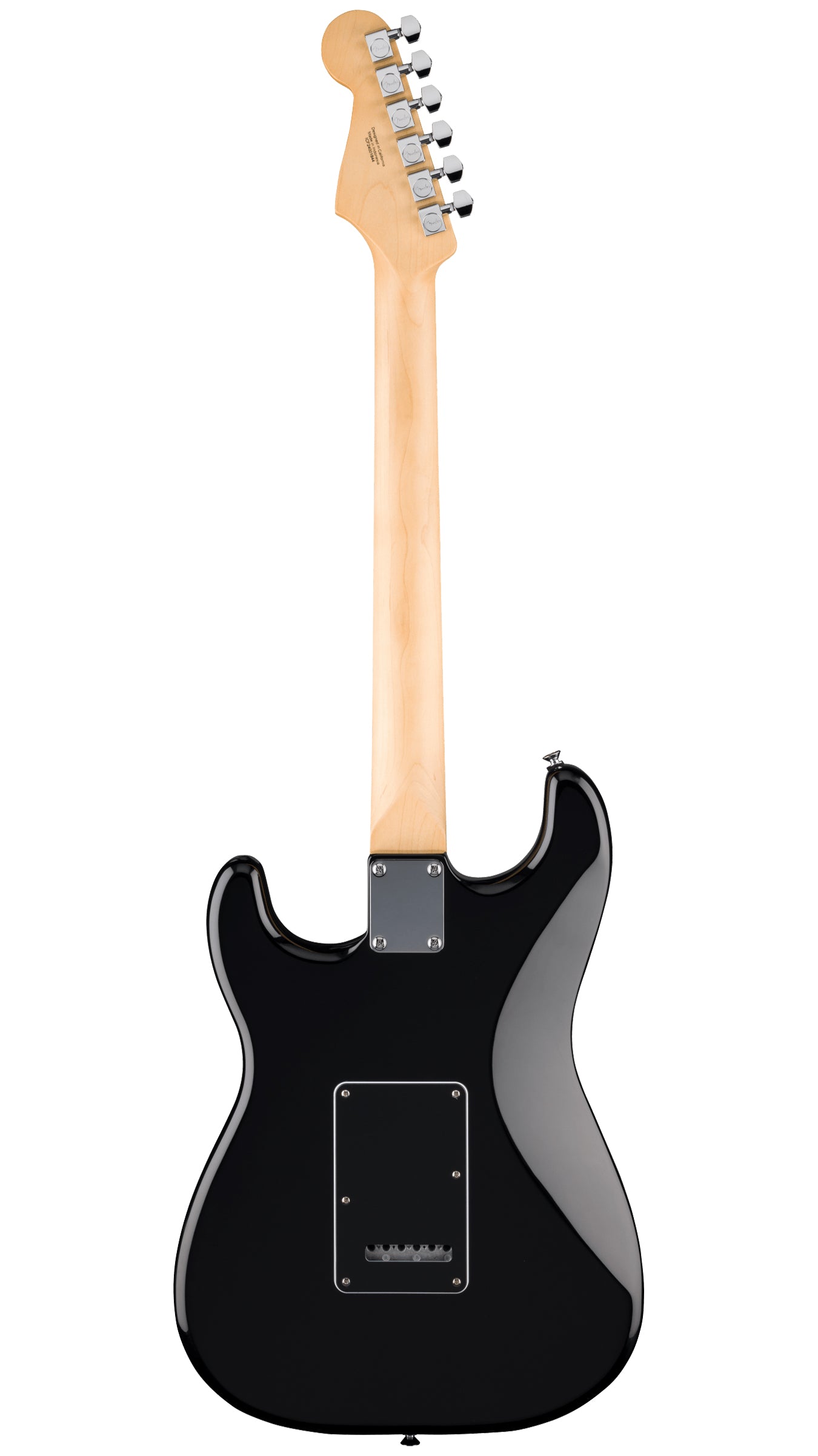 Fender Standard Stratocaster HSS (Laurel Fingerboard, Black Pickguard, Black)