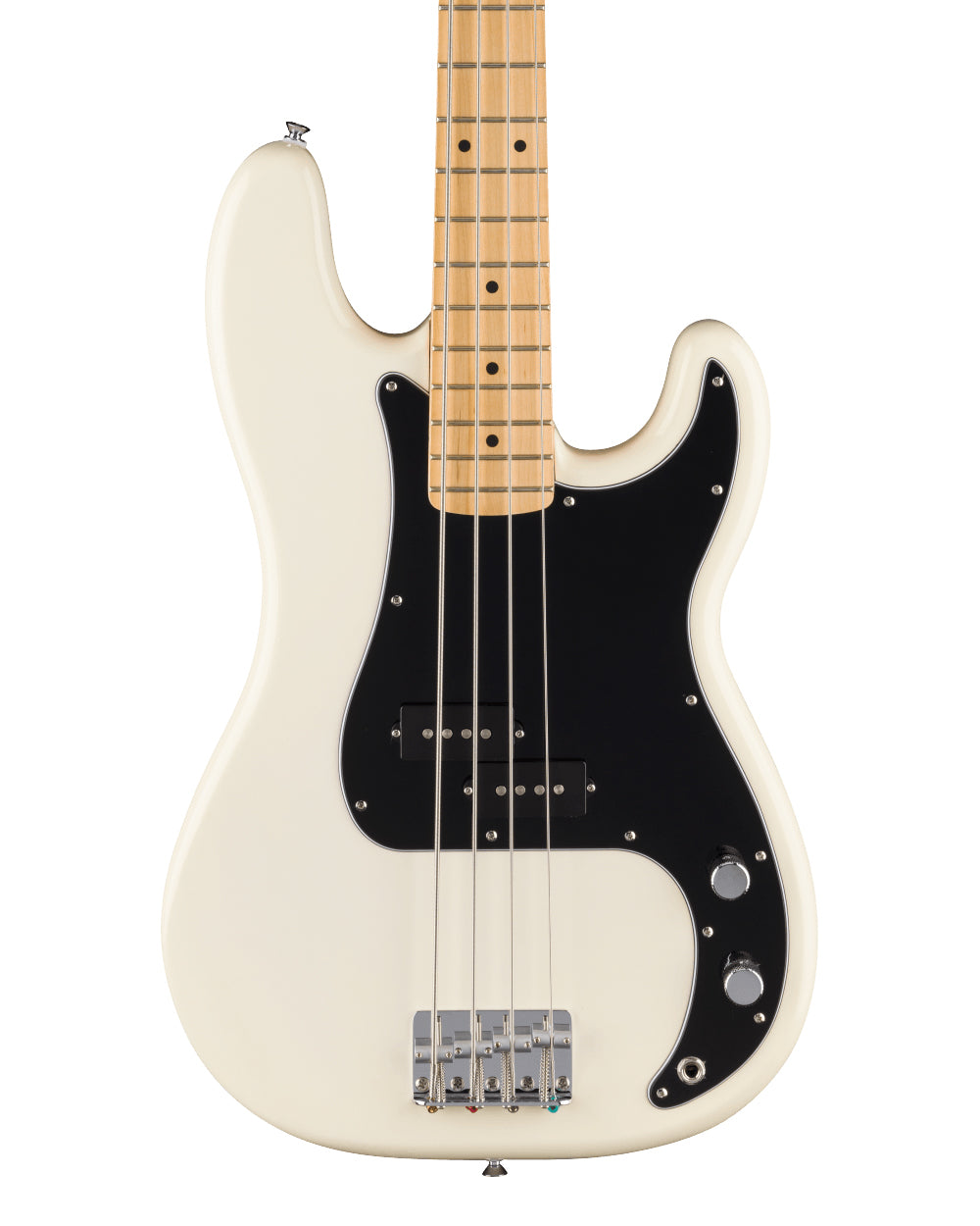 Fender Standard Precision Bass (Maple Fingerboard, Blackguard, Olympic White)