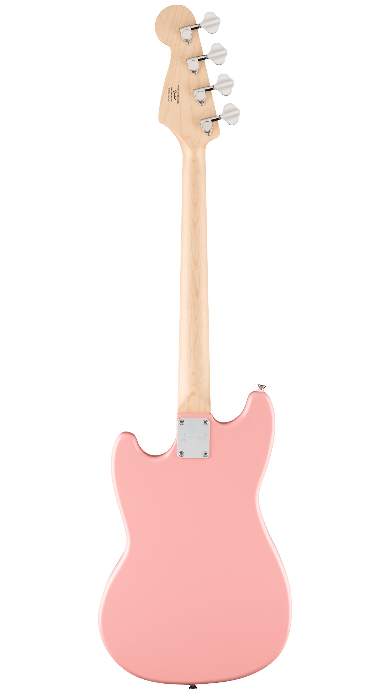 Squier FSR Sonic Bronco Bass (Maple Fingerboard, White Pickguard, Shell Pink)