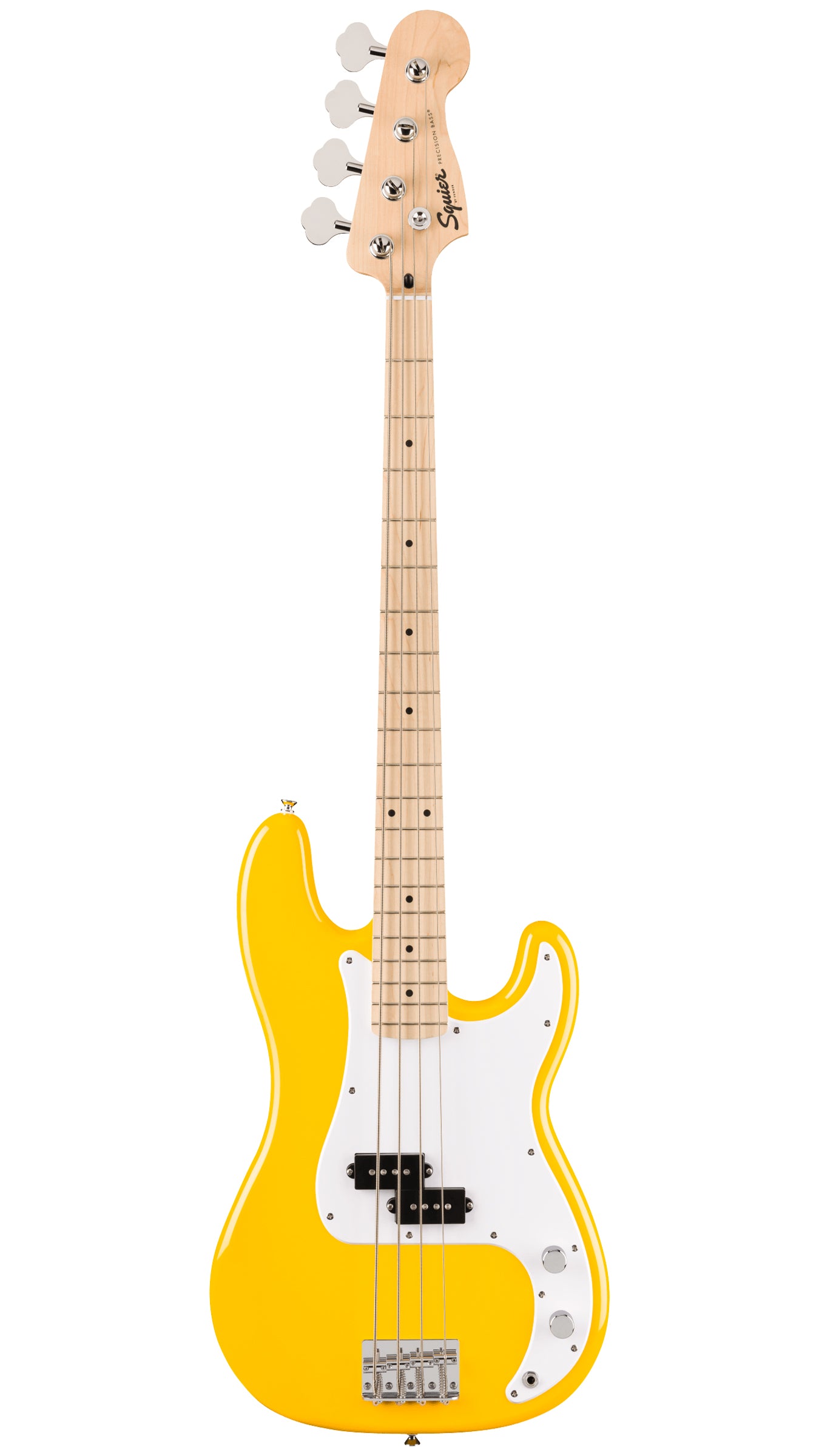Squier FSR Squier Sonic Precision Bass (Maple Fingerboard, White Pickguard, Graffiti Yellow)