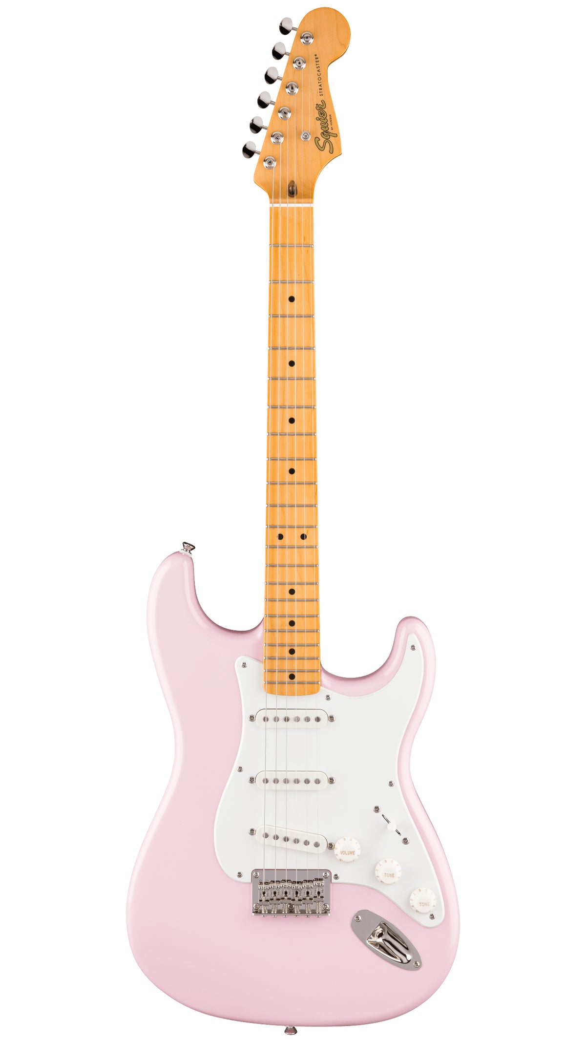 Squier Classic Vibe '50s Stratocaster HT (Maple Fingerboard, Parchment Pickguard, Shell Pink)