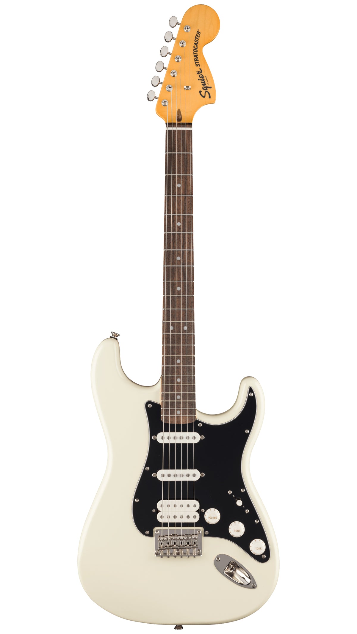 Squier Classic Vibe '70s Stratocaster HT HSS (Laurel Fingerboard, Black Pickguard, Olympic White)