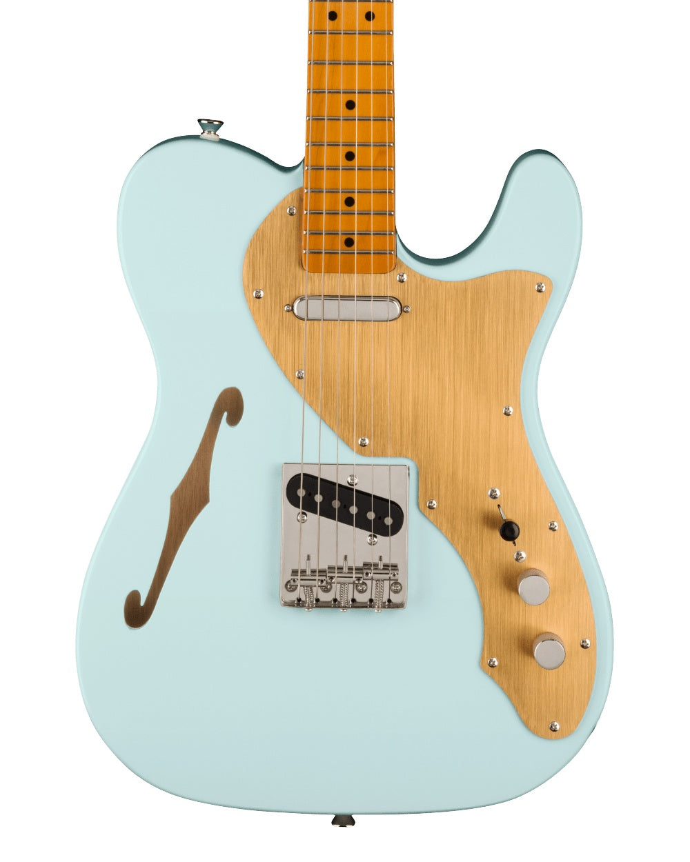 Squier FSR Classic Vibe '60s Telecaster Thinline (Maple Fingerboard, Gold Anodized Pickguard, Sonic Blue)