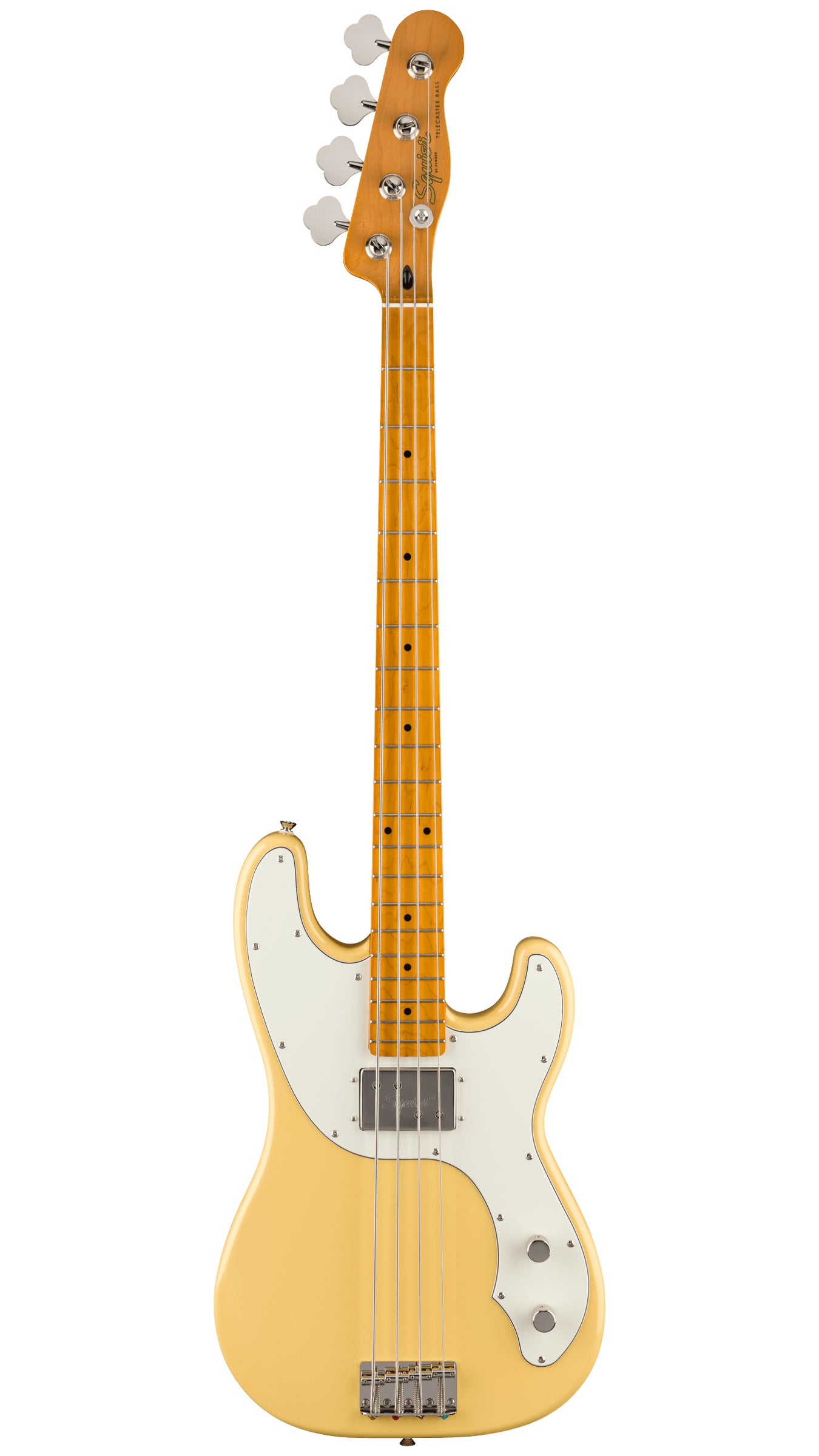Squier Classic Vibe Telecaster Bass (Maple Fingerboard, Parchment Pickguard, Vintage White)