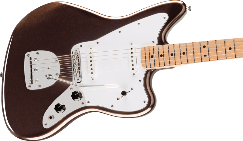 Squier Affinity Series Jaguar (Maple Fingerboard, White Pickguard, Mystic Metallic Brown)