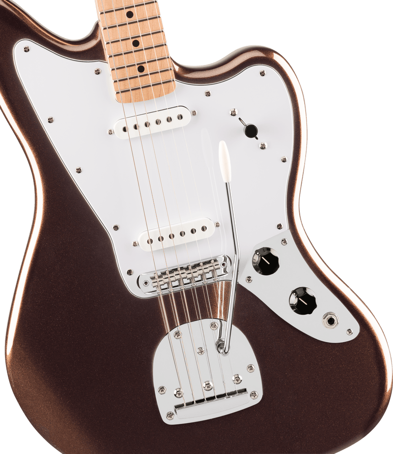 Squier Affinity Series Jaguar (Maple Fingerboard, White Pickguard, Mystic Metallic Brown)