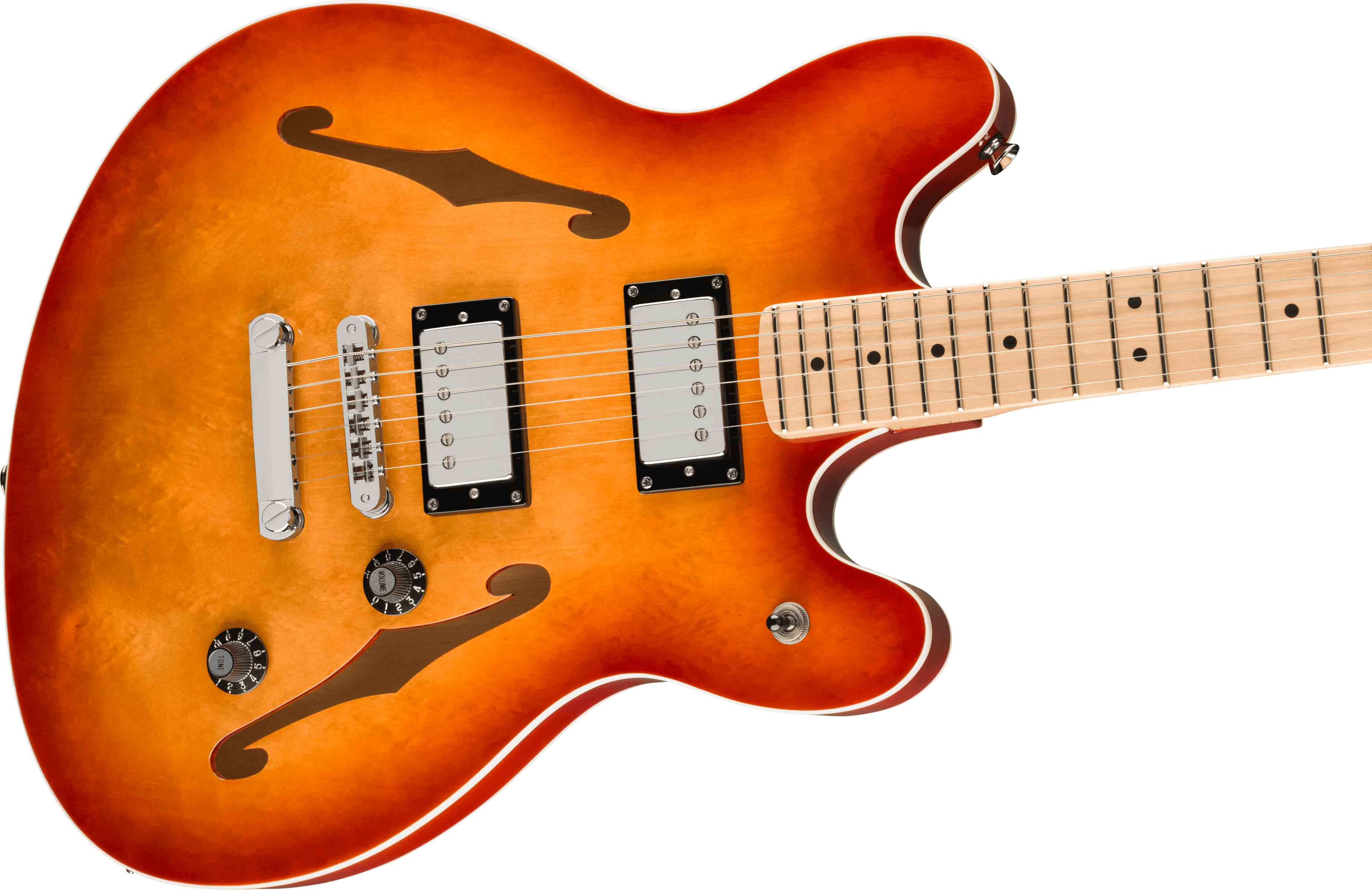 Squier Affinity Series Starcaster Deluxe (Maple Fingerboard, Sienna Sunburst)